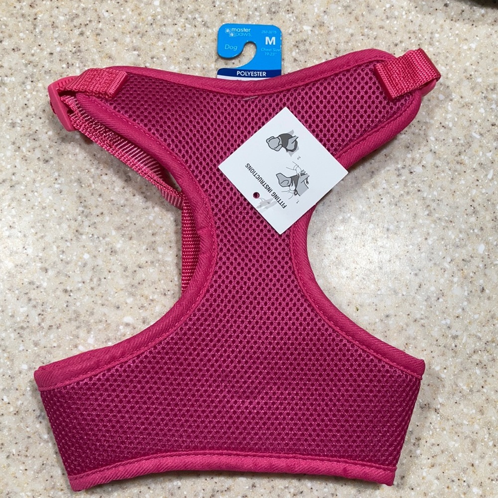 Masterpaws medium pink harness